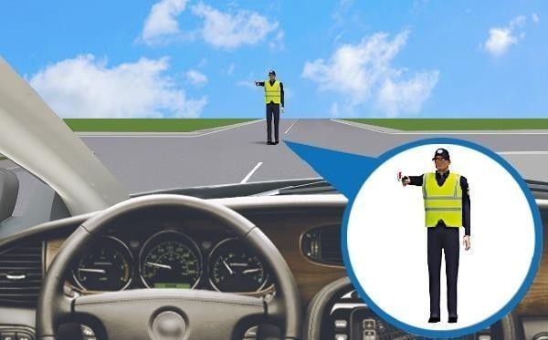 Малюнок до питання 26: Чи дозволено Вам рух у даній ситуації?