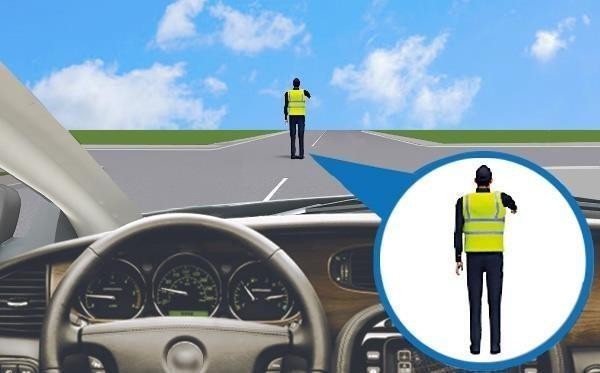 Малюнок до питання 29: Чи дозволено Вам рух у даній ситуації?
